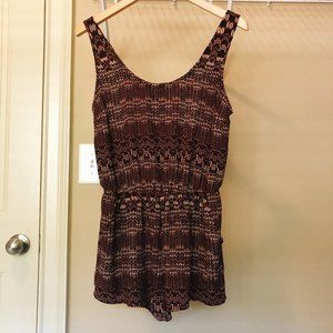 Boho Fig Red Romper | Size Small